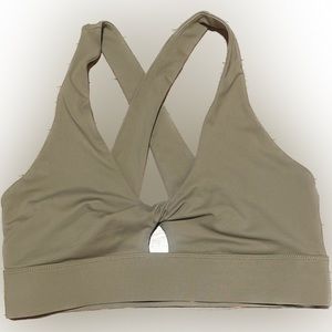 Fabletics tie front sports bra! Light olive in color. Make an offer